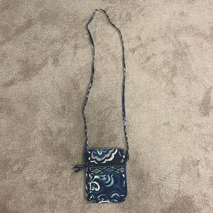 Vera Bradley “Mediterranean Blue” Small Crossbody Hipster Bag